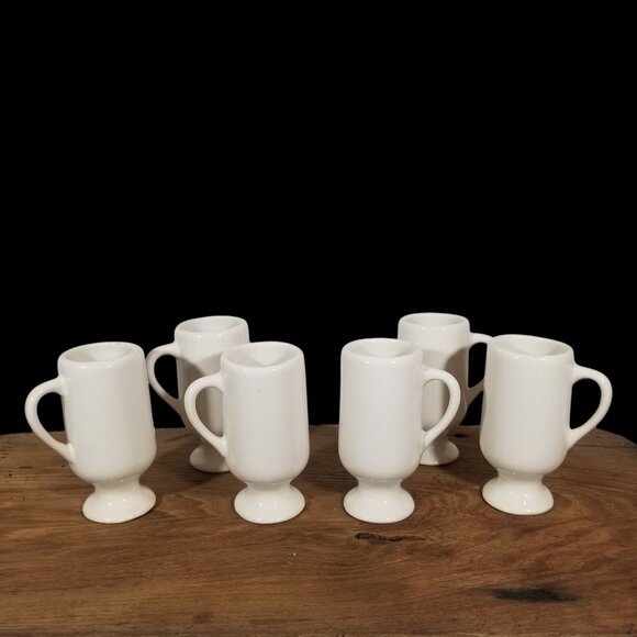 VTG 6 Espresso Coffee Mugs 60s-70s 4oz Coffeehouse Diner China Restaurant Ware - Picture 12 of 16